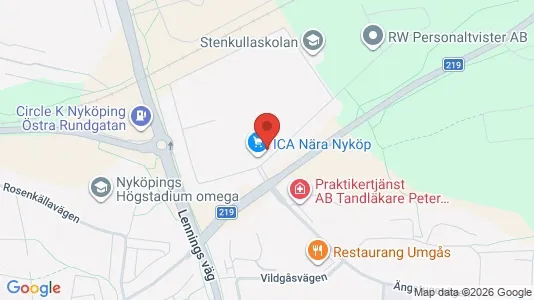 Kontorslokaler för uthyrning i Nyköping – Foto från Google Street View