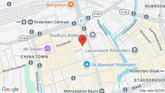 Gewerbeflächen zur Miete i Rotterdam Centrum - kort over placeringen