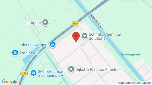 Commercial properties for rent i Almelo - kort over placeringen