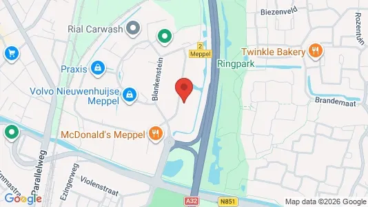 Bedrijfsruimtes te huur i Meppel - Foto uit Google Street View