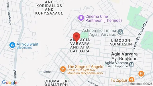 Lager til leie i Agia Varvara – Bilde fra Google Street View