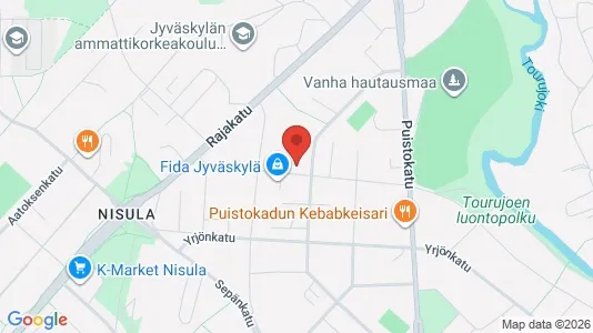 Commercial properties for sale i Jyväskylä - kort over placeringen