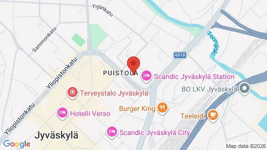 Büros zur Miete i Jyväskylä - kort over placeringen
