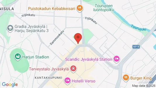 Office spaces for rent i Jyväskylä - kort over placeringen