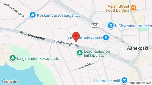 Kontorslokaler för uthyrning i Äänekoski - kort over placeringen