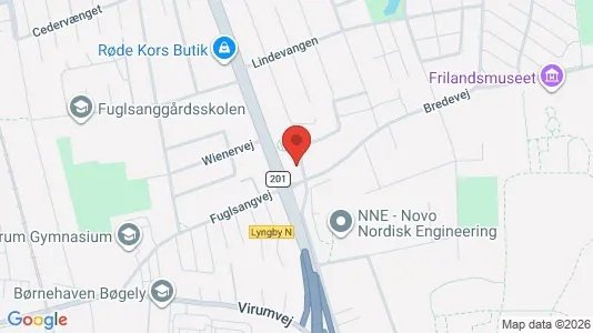 Commercial properties for sale i Virum - kort over placeringen