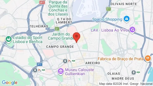 Office spaces for rent i Lisboa Alvalade - kort over placeringen