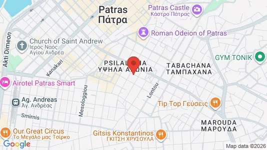 Liikekiinteistöt Myynnissä i Patras - kort over placeringen