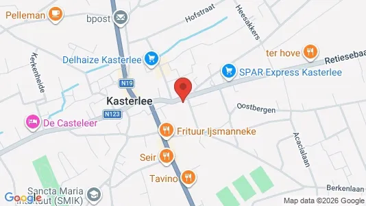 Lokaler til leie i Kasterlee - kort over placeringen