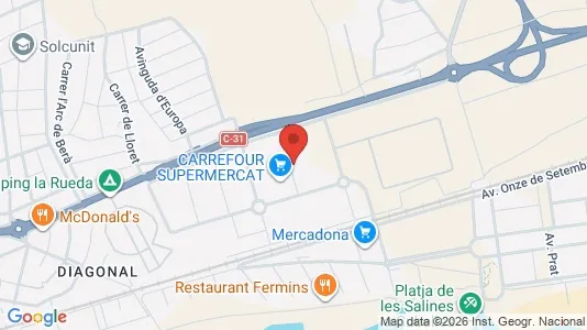 Commercial properties for sale i Cubelles - Photo from Google Street View