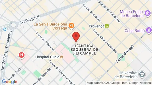 Gewerbeflächen zur Miete i Barcelona Eixample – Foto von Google Street View