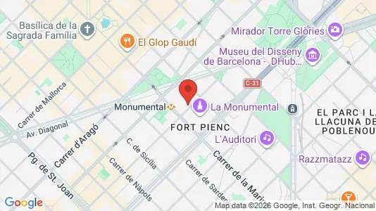 Gewerbeflächen zur Miete i Barcelona Eixample – Foto von Google Street View