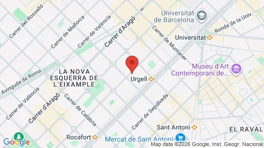 Lokaler til salg i Barcelona Eixample - kort over placeringen