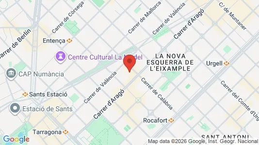 Gewerbeflächen zur Miete i Barcelona Eixample – Foto von Google Street View