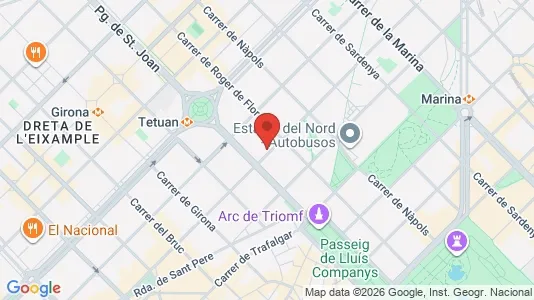 Gewerbeflächen zur Miete i Barcelona Eixample – Foto von Google Street View