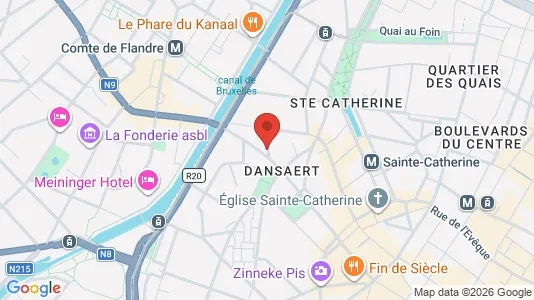 Commercial properties for rent i Stad Brussel - kort over placeringen