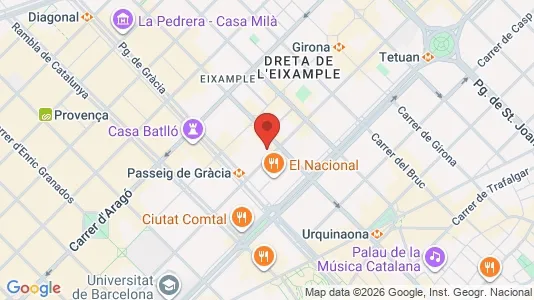 Kontorlokaler til leje i Barcelona Eixample - Foto fra Google Street View