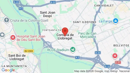 Nieruchomości przemysłowe Do wynajęcia i Cornellà de Llobregat - kort over placeringen