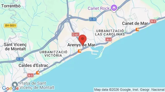 Ladenlokale zur Miete i Arenys de Mar - kort over placeringen