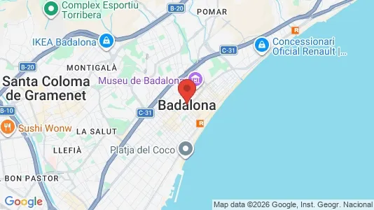 Shops for rent i Badalona - Photo from Google Street View