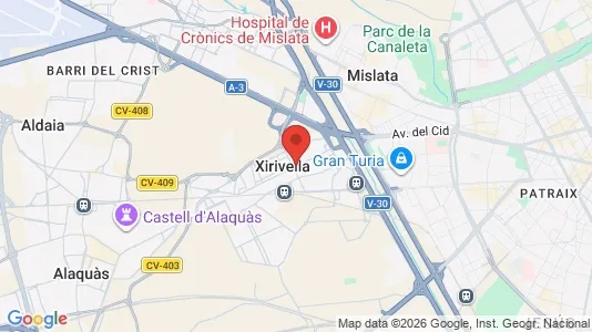 Ladenlokale zur Miete i Xirivella – Foto von Google Street View