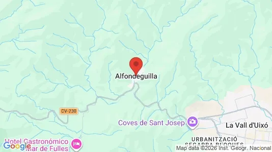 Commercial properties for sale i Alfondeguilla - kort over placeringen