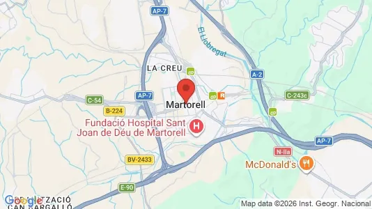 Ladenlokale zum Kauf i Martorell – Foto von Google Street View