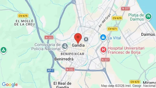 Ladenlokale zum Kauf i Gandia – Foto von Google Street View