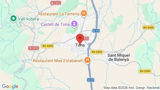 Commercial properties for sale i Tona - kort over placeringen