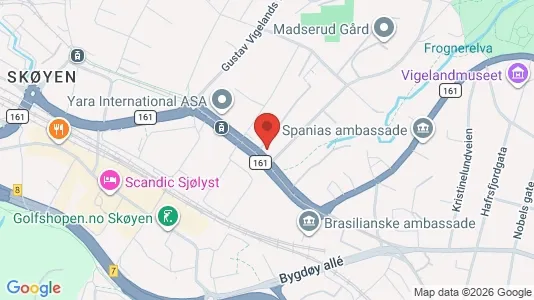 Kontorer til leie i Oslo Ullern – Bilde fra Google Street View