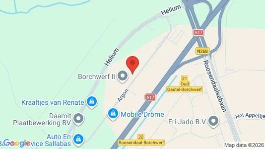 Commercial properties for rent i Halderberge - kort over placeringen