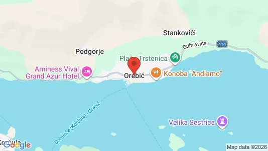 Büros zur Miete i Orebić – Foto von Google Street View