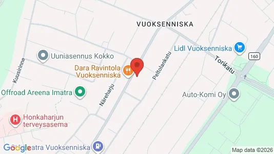 Företagslokaler för uthyrning i Imatra – Foto från Google Street View