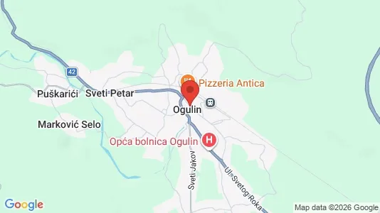 Toimistotilat Vuokrattavana i Ogulin - Kuva Google Street Viewstä