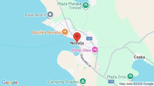 Büros zur Miete i Novalja – Foto von Google Street View