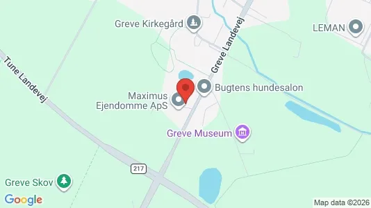 Varastot Myynnissä i Greve - Kuva Google Street Viewstä
