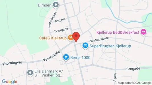 Kontorlokaler til leje i Kjellerup - Foto fra Google Street View