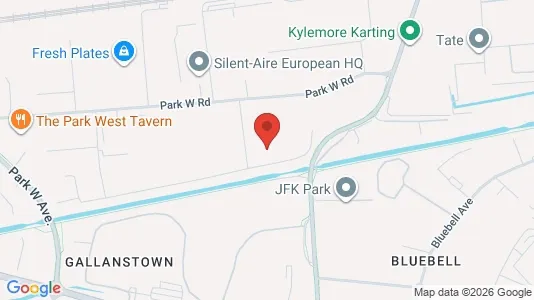 Commercial properties for rent i Dublin 12 - kort over placeringen