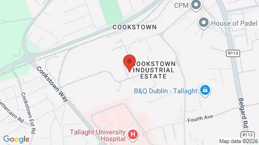 Lokaler til leie i Dublin 24 - kort over placeringen
