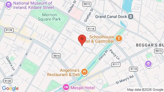 Gewerbeflächen zur Miete i Dublin 2 - kort over placeringen