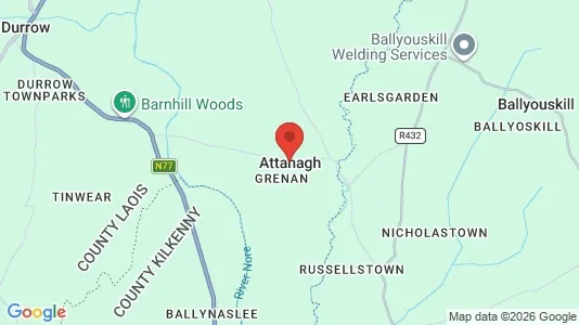 Lokaler til leje i Attanagh - kort over placeringen