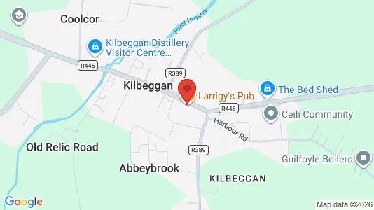 Lokaler til leje i Kilbeggan - kort over placeringen