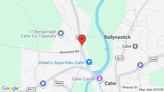 Commercial properties for rent i Tipperary - kort over placeringen
