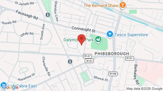 Commercial properties for rent i Dublin 7 - kort over placeringen