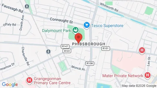 Liikekiinteistöt Vuokrattavana i Dublin 7 - Kuva Google Street Viewstä