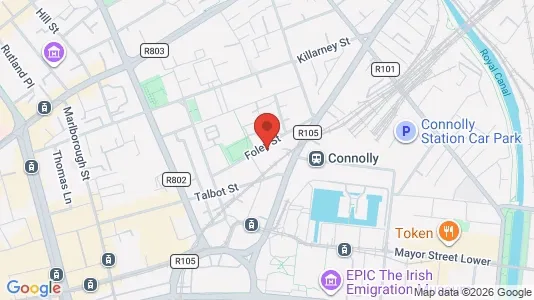 Gewerbeflächen zur Miete i Dublin 1 – Foto von Google Street View