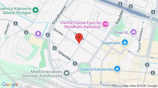 Büros zur Miete i Katowice – Foto von Google Street View
