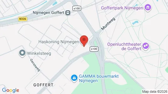 Büros zur Miete i Nijmegen - kort over placeringen
