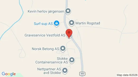 Kontorlokaler til leje i Sandefjord - kort over placeringen