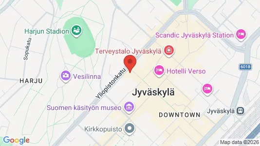 Office spaces for rent i Jyväskylä - kort over placeringen